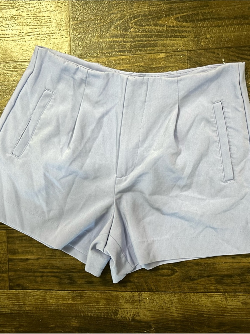 a new day Light Lavender High-Rise Pleated Shorts